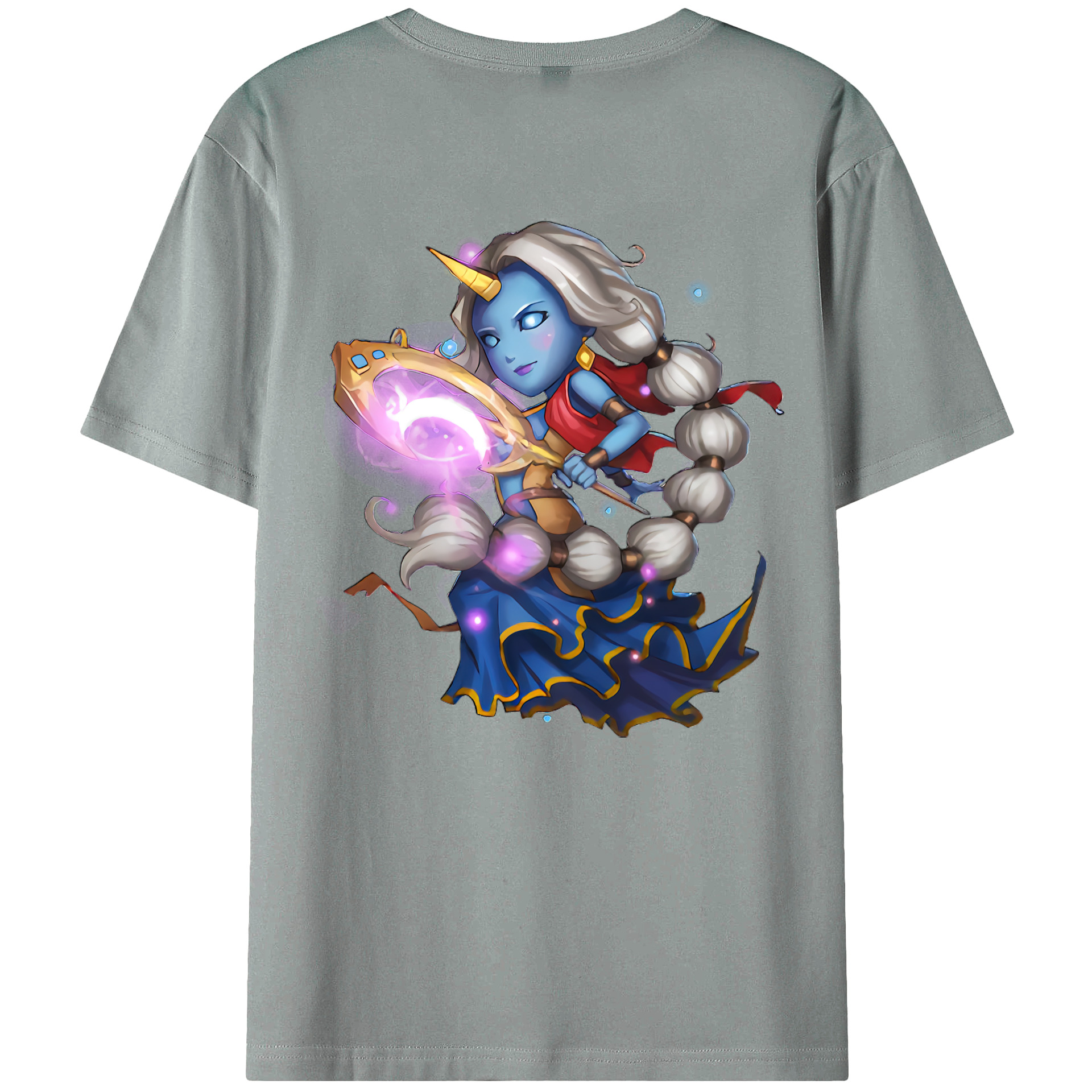 （画像用） リーグ・オブ・レジェンド League of Legends LOL 綿100％ メンズ半袖Tシャツ（バックプリント） 通気性